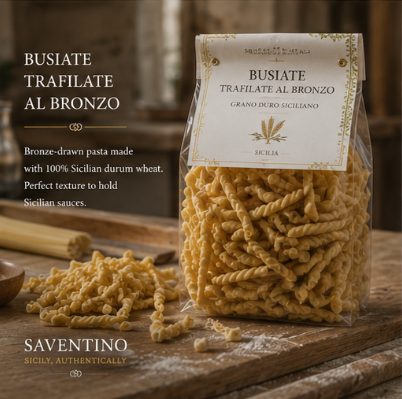 Bronze-cut busiate